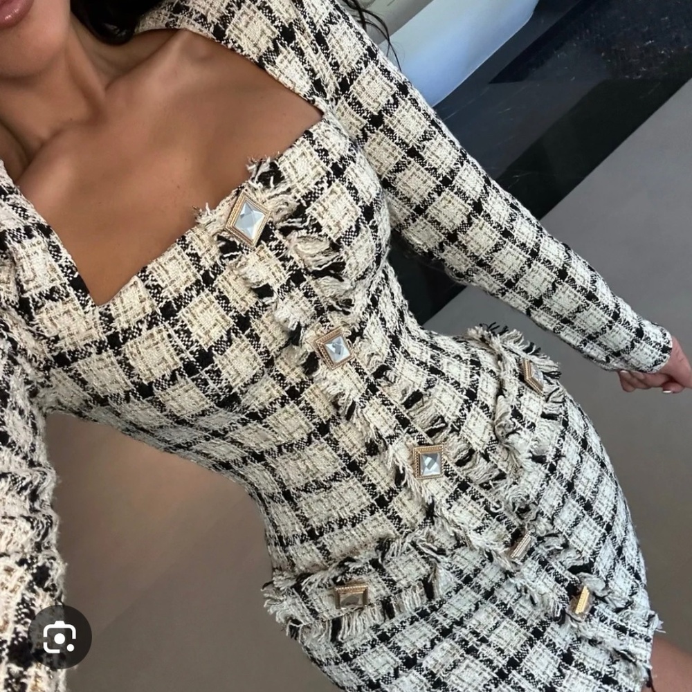 Ray Tweed Dress